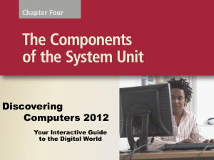 Chapter 4: (The Components of the System Unit) Archivo