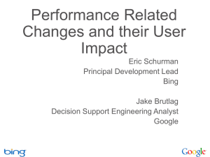 Performance Related Changes and their User Impact