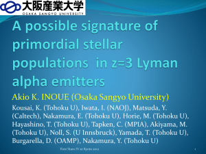 A possible signature of primordial stellar populations in z=3 Lyman