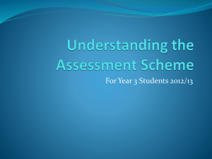 Year 3 Assessment Scheme