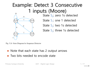 Example: Detect 3 Consecutive 1 inputs