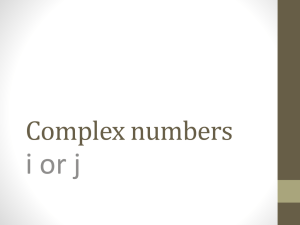 Complex numbers - Maths Champion