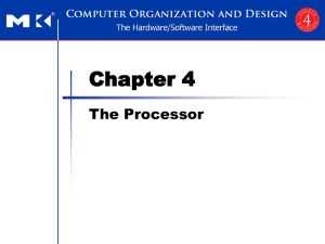 Chapter 4 The Processor