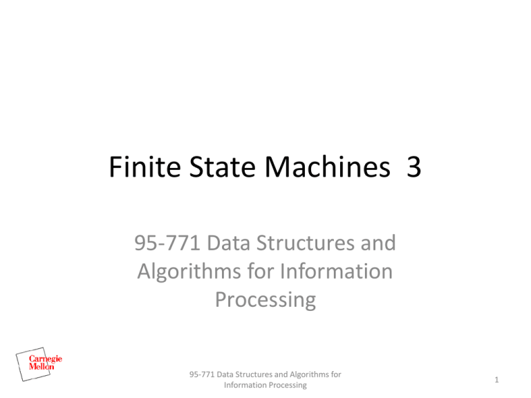 research paper on finite state machines