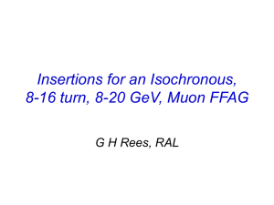 Insertions for an Isochronous, 8-16 turn, 8
