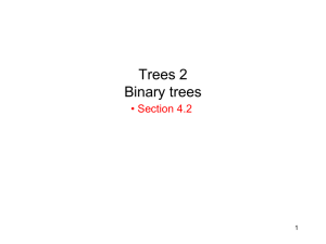 Trees 2 Binary trees