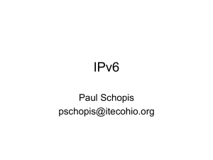 IPv6 Training Chapter 2