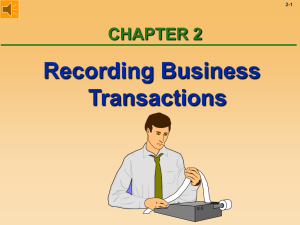 Chapter 2: The Accounting Process