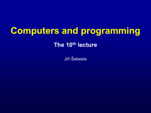 Počítače a programování 2