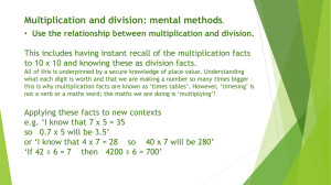 Multiplication and division methods for years 5 and 6 (pptx)