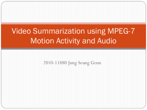 Video Summarization using MPEG