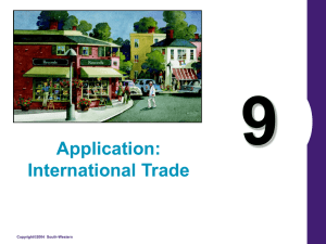 Application: International Trade