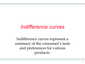 Utility - Indifference Curves