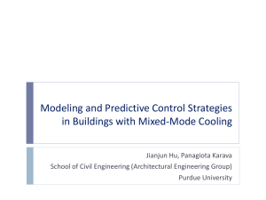 Modeling and Predictive Control Strategies in Buildings with Mixed