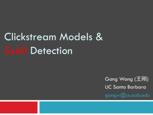 Clickstream Models & Sybil Detection