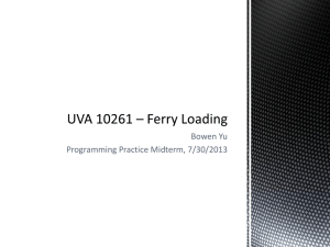 UVA 10261 * Ferry Loading