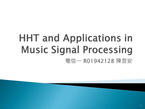 Hilbert-Huang Transform and Applications in Music Signal Processing