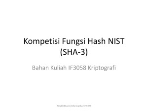 Kompetisi Fungsi Hash NIST (SHA-3)