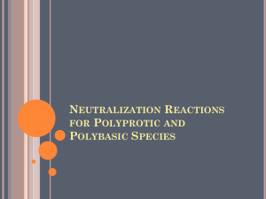 Neutralization with Polyprotic Acids