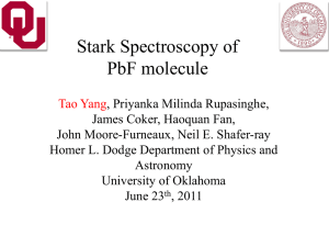 PbF Measurement Molecular Spectroscopy