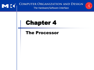 Chapter 4 — The Processor