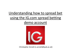 Spread Betting on IG