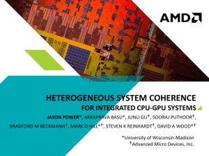 Heterogeneous System coherence For Integrated CPU