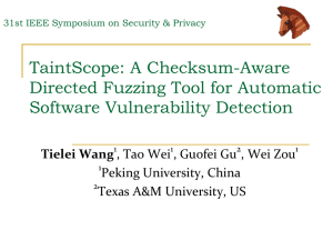 PPTX - IEEE Symposium on Security and Privacy 2010