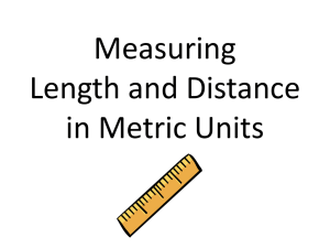 Measuring Length - River Dell Regional School District