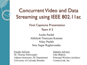 Concurrent Video and Data Streaming using IEEE 802.11ac