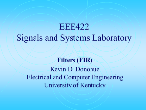 FIR_Lec - University of Kentucky