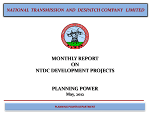 NTDC Projects Ready for Implementation
