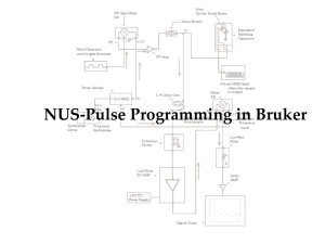 Pulse Programming NUS Sequences.