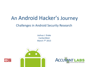 An Android Hacker`s Journey