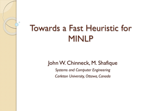 A heuristic method for MINLP