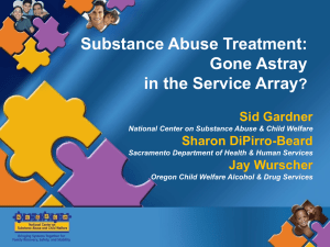 Uses of Data by the National Center on Substance Abuse and Child