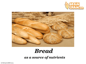 Bread: As a source of nutrients