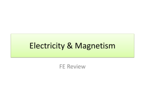 Electricity and Magnetism Review