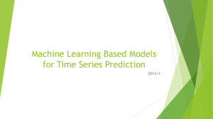 Time Series Prediction with Machine Learning Models