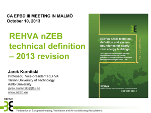 REHVA nZEB definition 2013