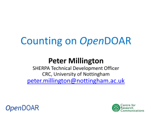 Counting on OpenDOAR