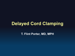 Delayed Cord Clamping