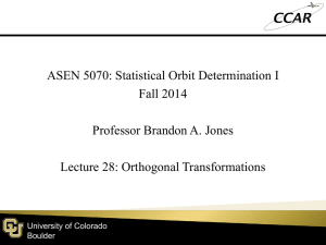 Lecture 28 - CCAR - University of Colorado Boulder