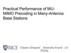 Practical Performance of MU-MIMO Precoding in Many