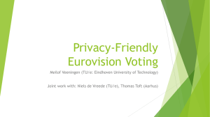 Privacy-Friendly Eurovision Voting
