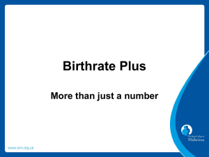 Introducing Birthrate Plus A Guide