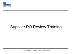 Purchase Order Review [PPT]