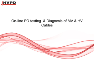 On-line PD testing & Diagnosis of MV & HV Cables