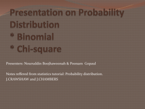 Binomial and Chi