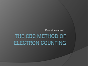 The CBC Method of electron counting